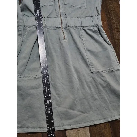 J. Crew Dress  Womens  Zip Front Chino 8  Long Sleeve Gree Granolagirl Academia - Picture 10 of 16